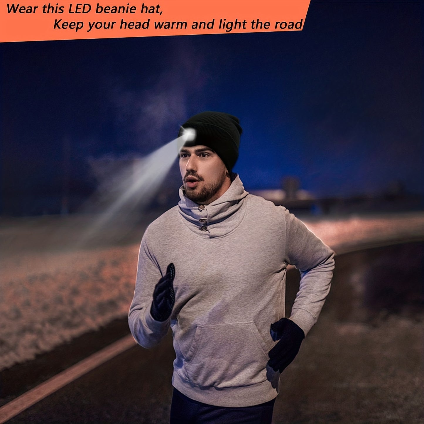 LED Beanie mit Licht für Abenteuer